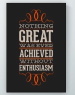 Enthusiasm Poster