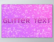 Glitter Text Poster