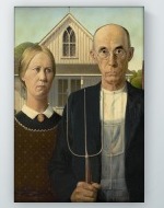 Grant Wood - American Gothic Poster