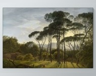 Hendrik Voogd - Italian Landscape with Umbrella Pines Poster