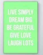 Live Simply Poster