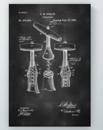 Wine Corkscrew Patent Poster