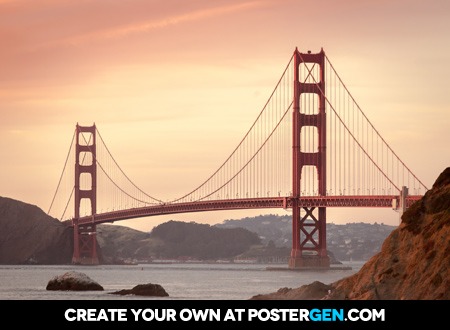 Golden Gate From Afar Print