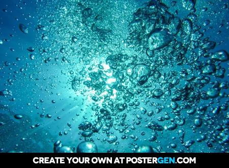 Underwater Bubbles Print