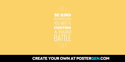 Custom Be Kind Twitter Cover Maker