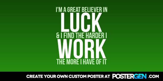 Custom Believe In Luck Twitter Cover Maker