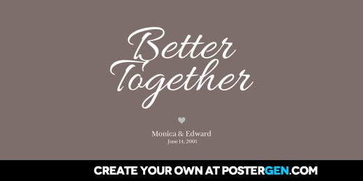 Twitter Cover Better Together Print