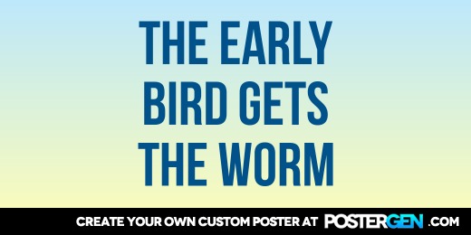 Custom Early Bird Twitter Cover Maker