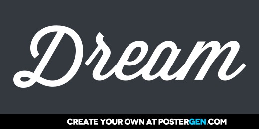 Custom Just Dream Twitter Cover Maker