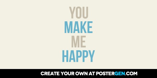 Custom Make Me Happy Twitter Cover Maker