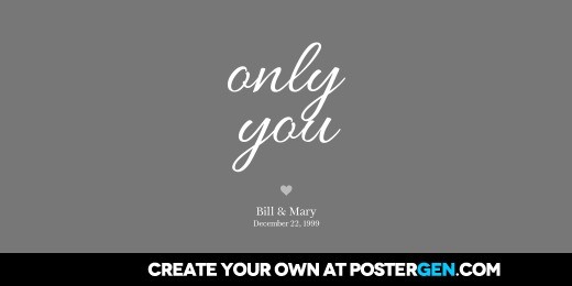 Twitter Cover Only You Print