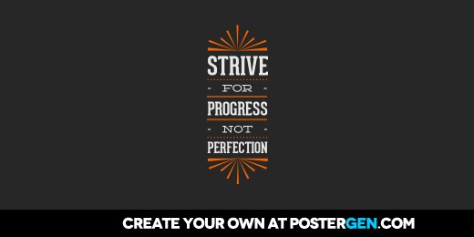 Custom Strive For Progress Twitter Cover Maker