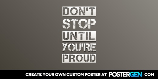 Custom Until You're Proud Twitter Cover Maker