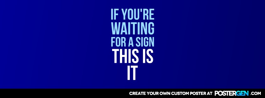 Custom A Sign Facebook Cover Maker