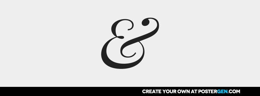 Custom Ampersand Facebook Cover Maker