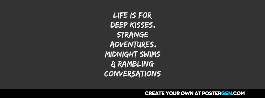 Custom Deep Kisses Facebook Cover Maker