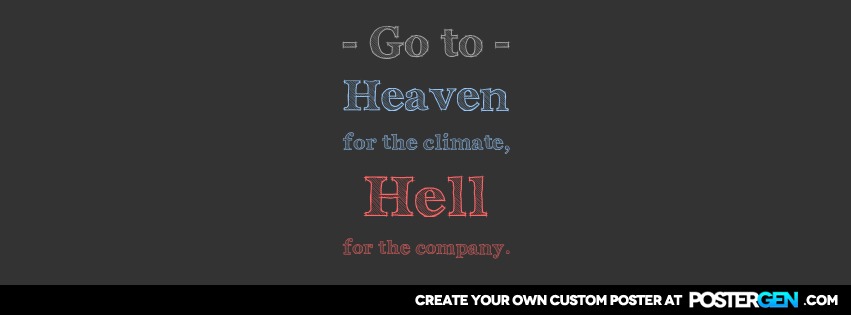Custom Heaven Hell Facebook Cover Maker