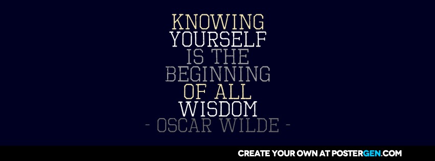 Custom Knowing Yourself Facebook Cover Maker