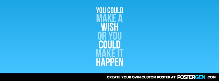 Custom Make A Wish Facebook Cover Maker