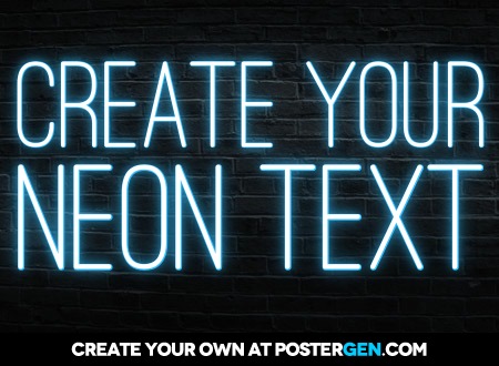 Neon Text Facebook Cover Maker - Funny Posters - Custom Posters -  