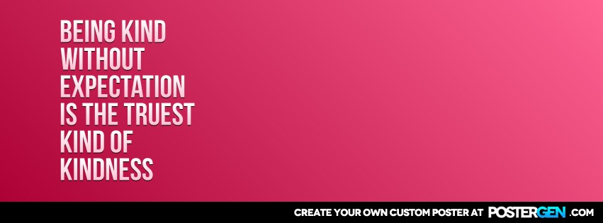 Custom Without Expectation Facebook Cover Maker
