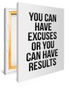 Excuses Or Results Print