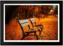 Autumn Park Bench Print
