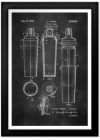 Cocktail Shaker Patent Print