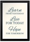 Learn Live Hope Print