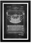 Typewriter Patent Print