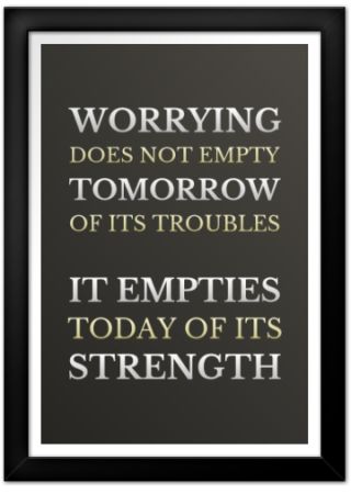 Worrying Does Not Print