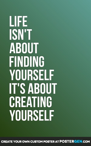 Creating Yourself Poster Maker - Motivational Posters - Custom Posters ...