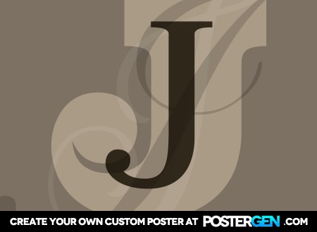 Custom Personalized Letter Poster Maker