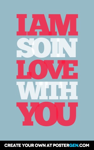 So In Love Poster Maker - Love Posters - Custom Posters - PosterGen.com