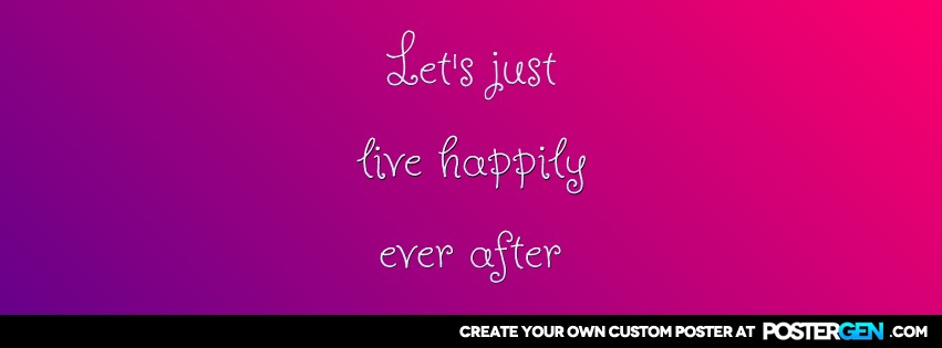 Custom Happily Ever After Facebook Cover Maker