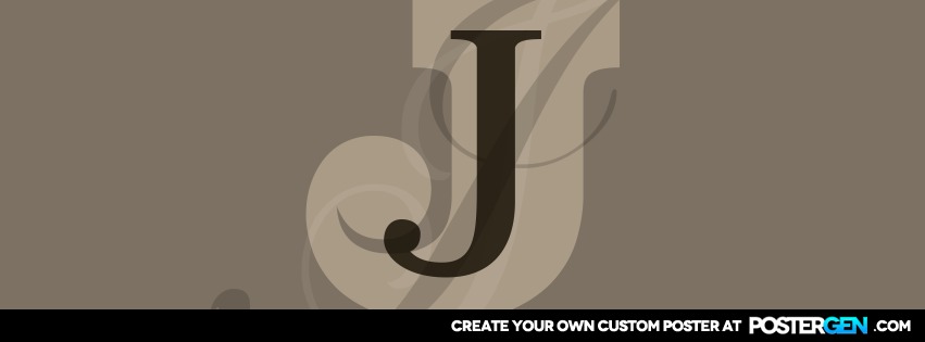 Custom Personalized Letter Facebook Cover Maker