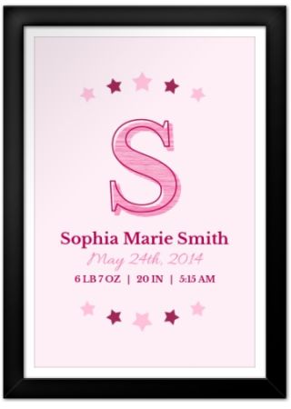 Girl's Birth Announcement 