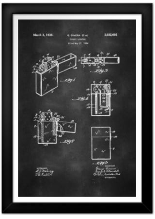 Zippo Lighter Patent Print - Patent Posters - Posters